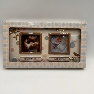 Grasslands Road Sonogram and newborn picture frame. Size 12 1/4" x 6".  Pic 3x3